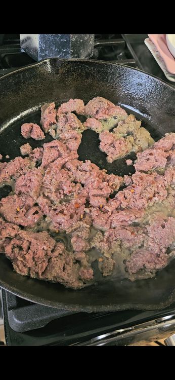 Step 2.1: Cook the turkey sausage over medium heat until browned