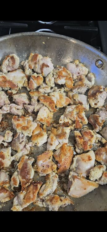 Step 2.1: Sear the chicken until golden and cooked through, about 5 to 6 minutes