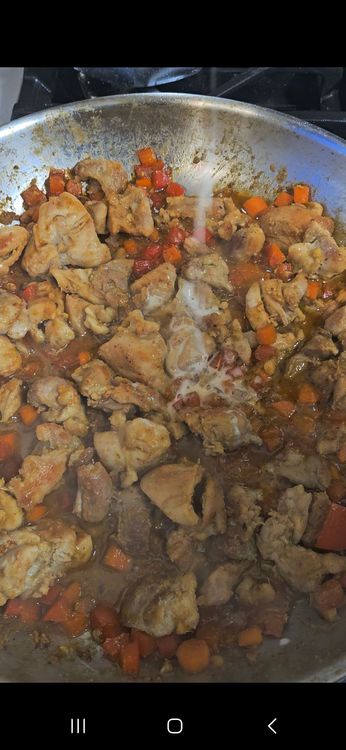 Step 5.1: Stir in the cornstarch slurry and simmer until the sauce thickens