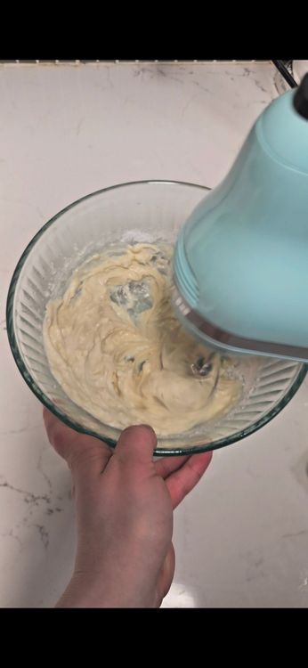 Step 2.1: In a separate bowl, whip together the frosting ingredients using beaters