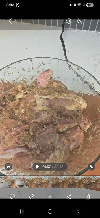 Step 1.1: Pour the marinade over the chicken pieces, ensuring they are well coated