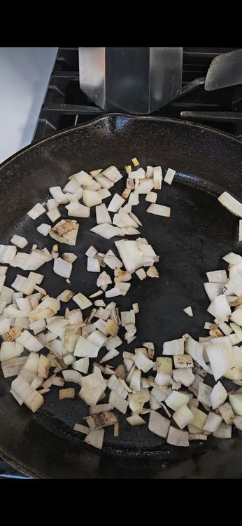 Step 1.1: Cook onion until translucent