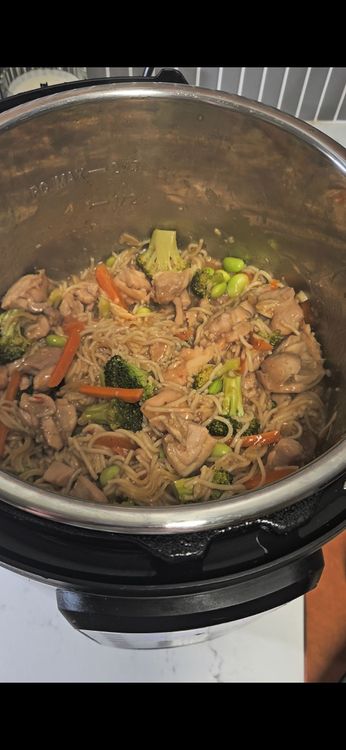Step 1.1: Cook for 15 minutes, then stir and continue to cook until noodles are done