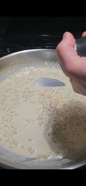Step 1.1: Season with salt and freshly cracked black pepper to taste