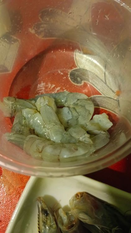 Step 1.3: Cook the shrimps in butter and set aside when done