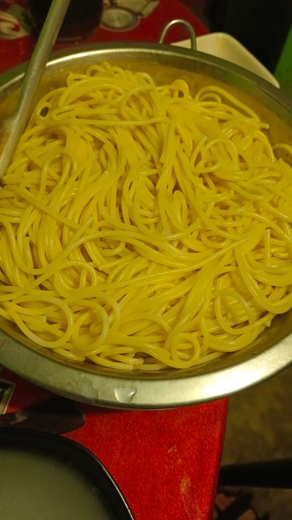Step 1.1: Boil the pasta and set aside when done
