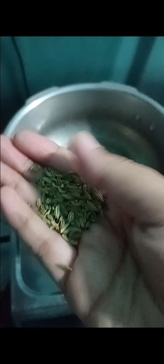 Step 2.1: Add cumin seeds and cardamom
