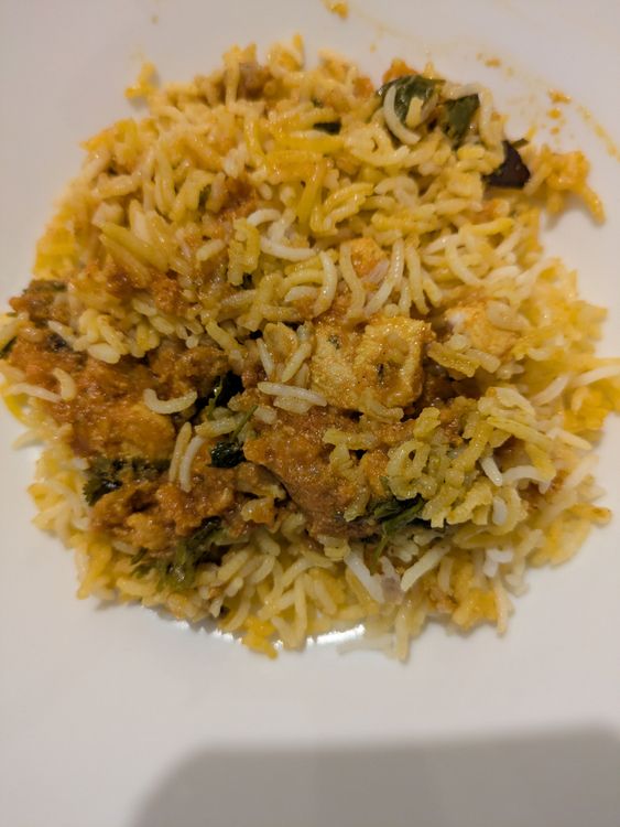 Spicy Butter Chicken Biriyani recipe