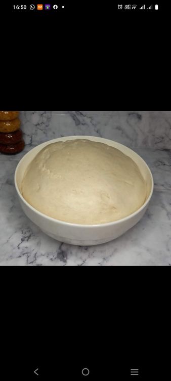 Step 1.2: Place the dough in a greased bowl, cover, and let it rise until doubled in size