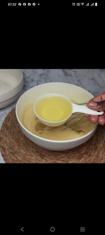 Step 1.1: Stir in the oil until well combined