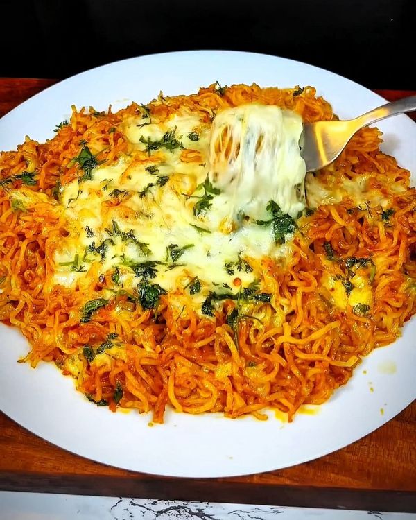 Cheesy Garlic Noodles recipe