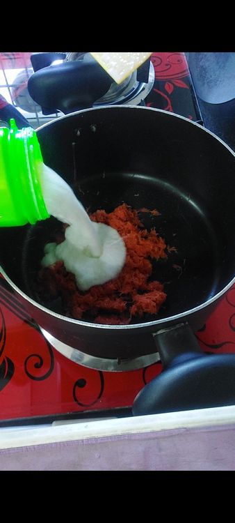 Step 1.1: Add grinded rice