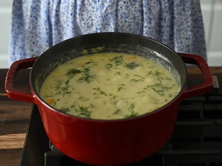 Step 1.1: Garnish with fresh dill and serve