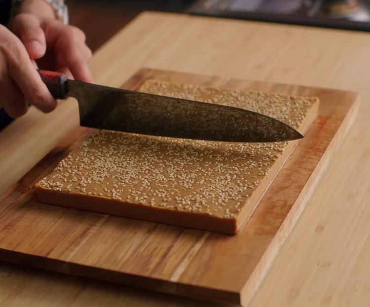 Step 6.1: Cut into clean squares