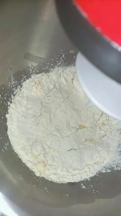 Step 1.1: Mix together flour, salt, cinnamon, and nutmeg
