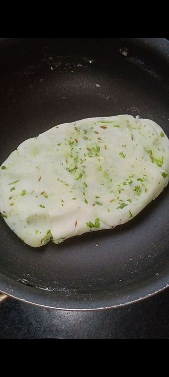 Step 1.2: Add this masala to the leftover Modak rice dough 