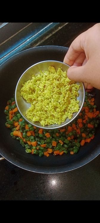 Step 1.1: Check on the veggies and add the coconut paste