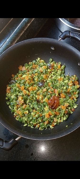 Step 1.2: Check on the veggies and add the coconut paste