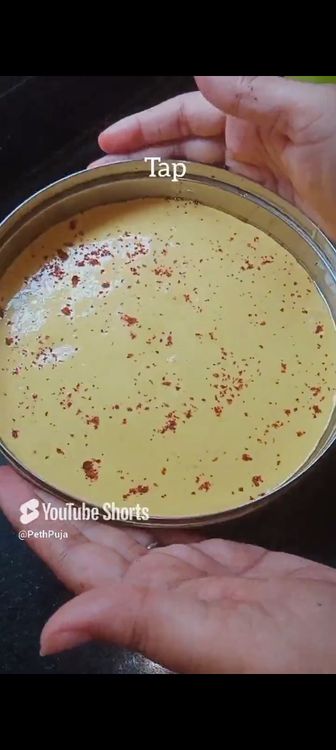 Step 1.3: Add eno or baking soda to the batter , mix few seconds and immediately pour in the container