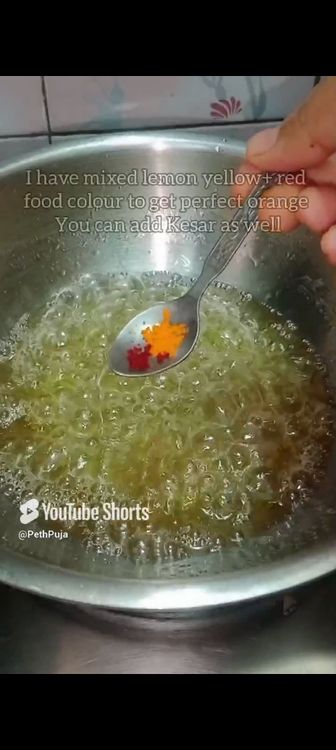 Step 2.2: In a pan , add sugar with water 