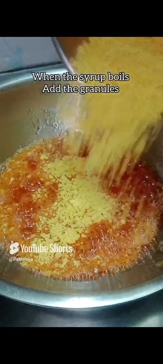 Step 2.1: Add the mixture to the syrup 