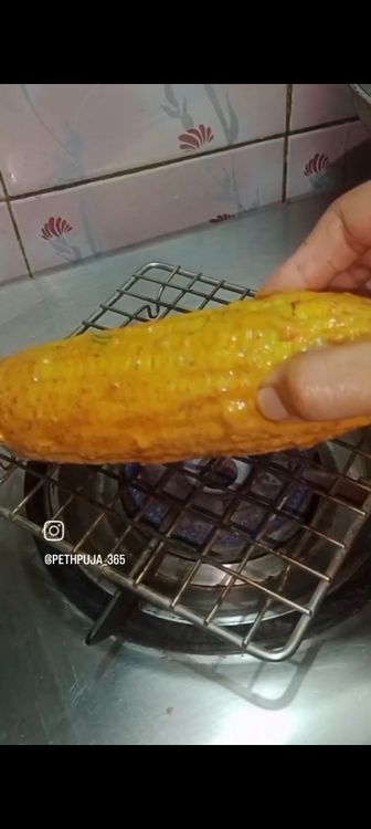 Step 2.2: Apply this marination on the sweet corn