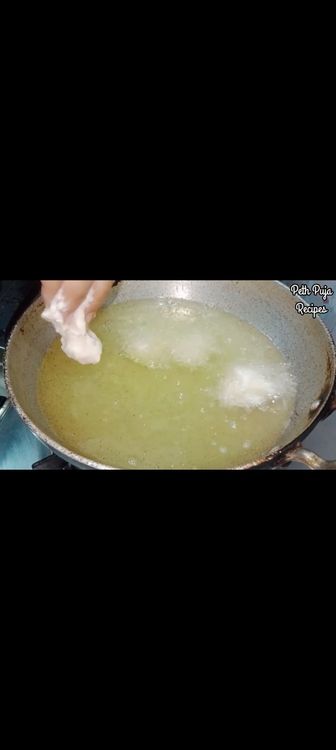 Step 1.1: While whisking the batter , heat oil 