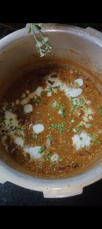 Step 1.1: One Pot Sprouts Makhani is ready to serve hot with Jeera Rice/ Rotis