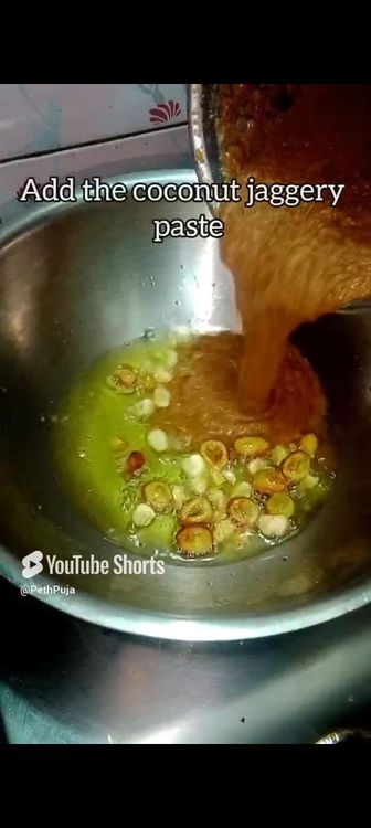 Step 1.2: Heat a kadhai or pan , add ghee followed by frying few raisins and cashews