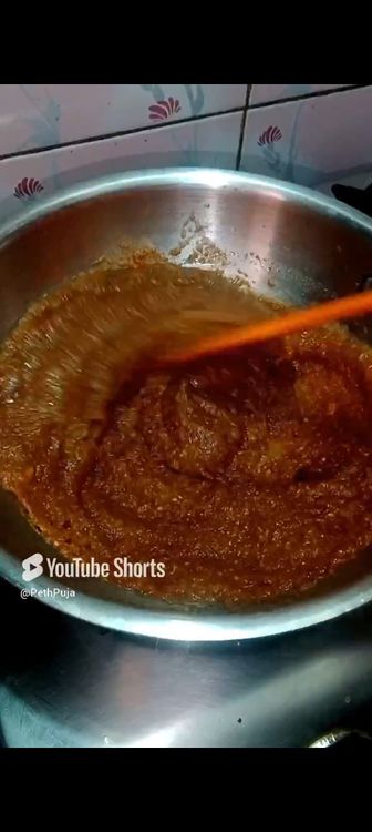 Step 1.2: Stir continuously till it leaves the bottom of the pan