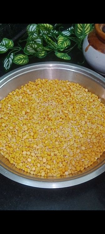 Step 1.3: Rinse and soak the chana dal, toor dal, moong dal, and urad dal together in water for 4-5 hours