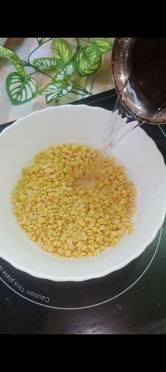 Step 1.3: Wash and soak dal