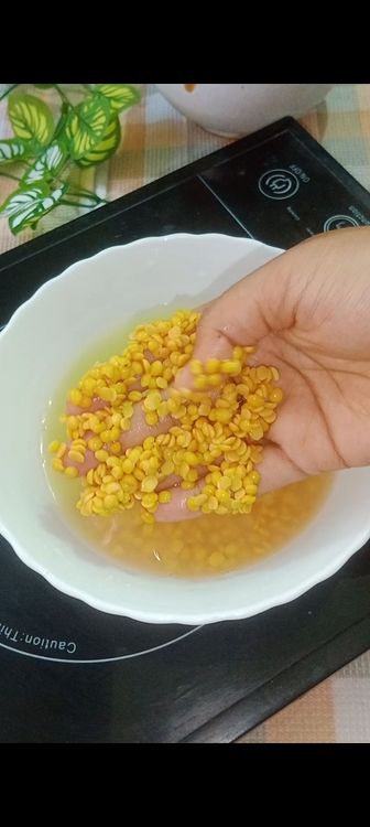 Step 1.2: Wash and soak dal