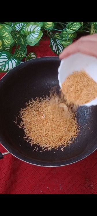 Step 1.2: Heat ghee in a pan over medium heat