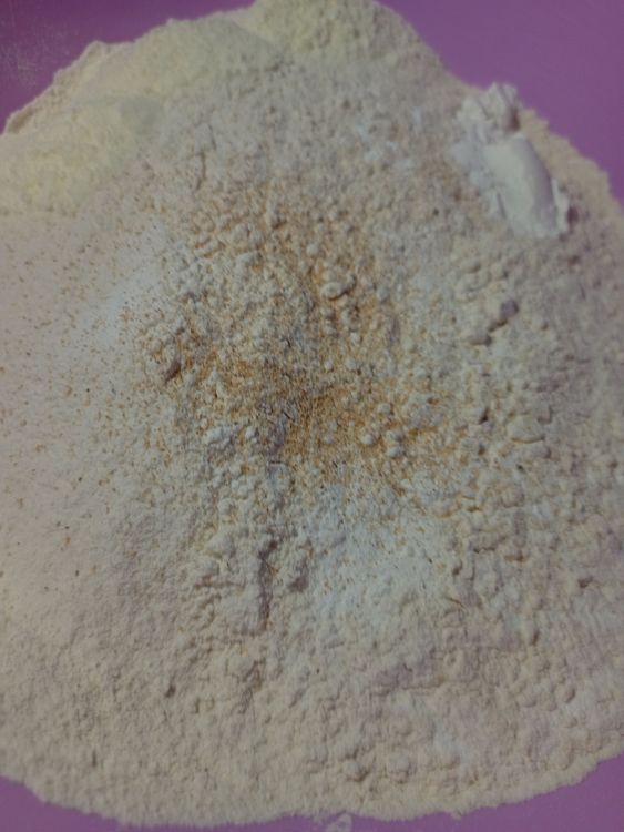 Step 1.1: Add powdered milk and combine properly with a whisk or your hand