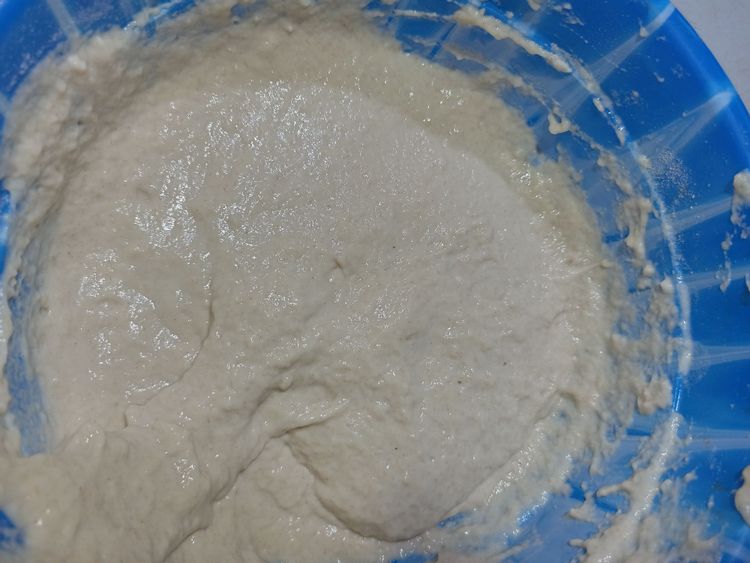 Step 1.1: Cover with a clean cloth or cling film and leave to rise in a warm place for 35-45 minutes or until it doubles in size