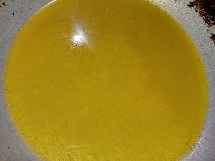 Step 1.1: Melt butter on low heat