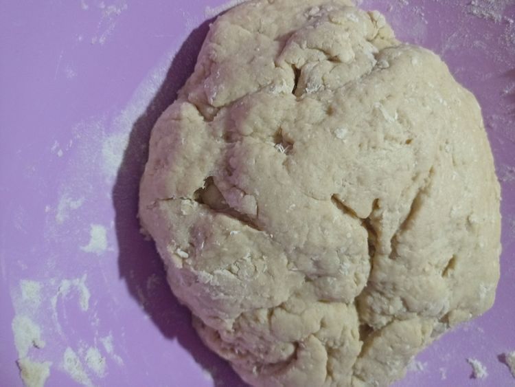 Step 1.1: Place the dough in a bowl and leave to rest for 30 minutes