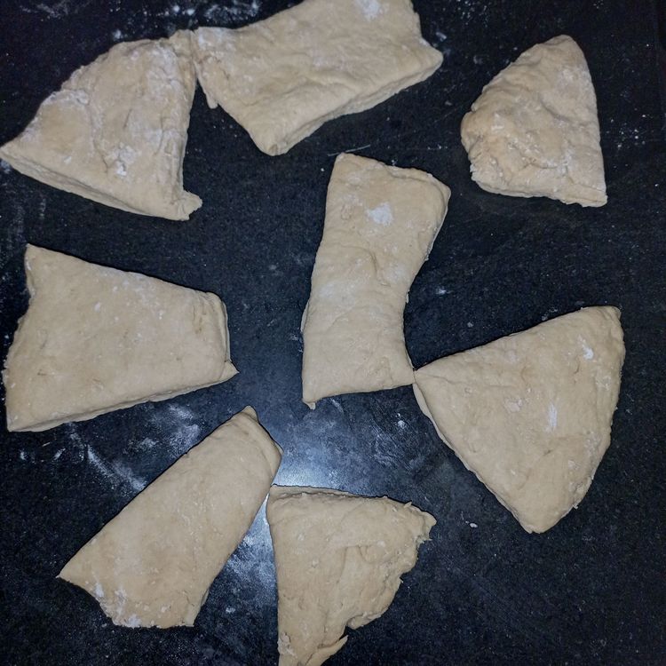 Step 1.1: Dust a clean surface with flour