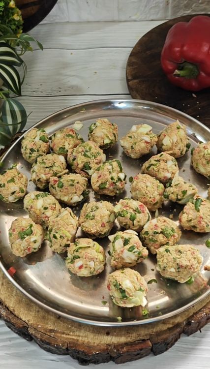 Step 1.1: Shape the mixture into small-sized balls