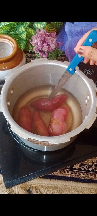 Step 1.1: Let it cool down naturally and remove the peels