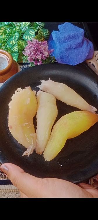 Step 1.3: Let it cool down naturally and remove the peels
