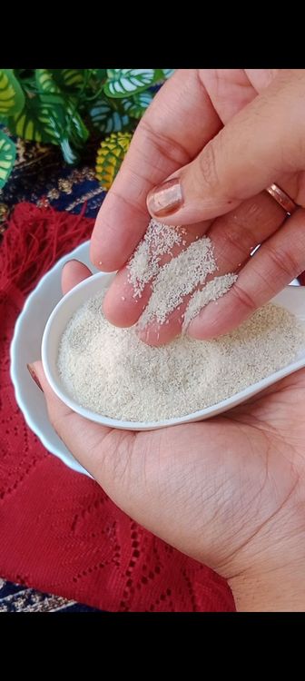 Step 1.2: Add 1/2 cup jaggery powder and 1