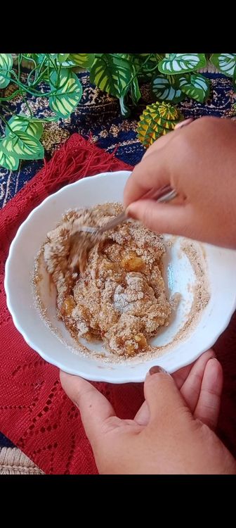 Step 1.3: Add 1/2 cup jaggery powder and 1
