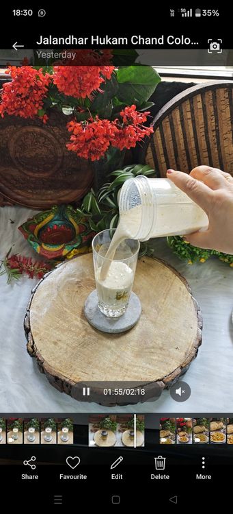 Step 2.1: In a glass, add 3 tsp of Gond Katira mix