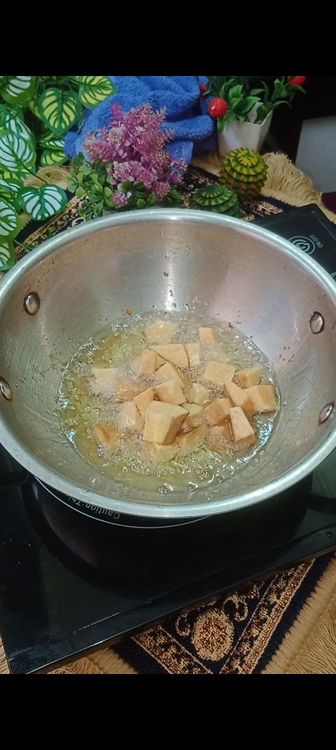 Step 1.3: Take raw banana, potatoes, yam, sweet potato, cauliflower, carrots, and chop into medium size cubes