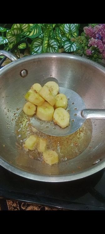 Step 1.6: Take raw banana, potatoes, yam, sweet potato, cauliflower, carrots, and chop into medium size cubes