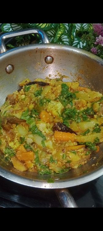 Step 1.1: Bengali Style Mix Veg ( Labra Torkari) is ready to offer