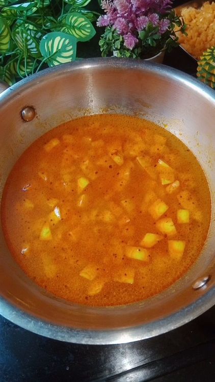 Step 1.2: Add 1 cup water and allow the guava pieces to cook well