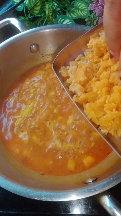 Step 1.1: Add grated jaggery and mix well